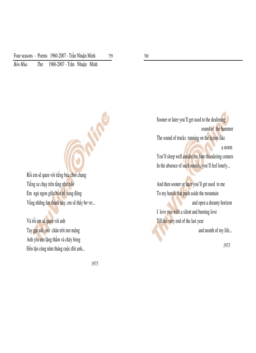 image for page Tập thơ Bốn mùa
