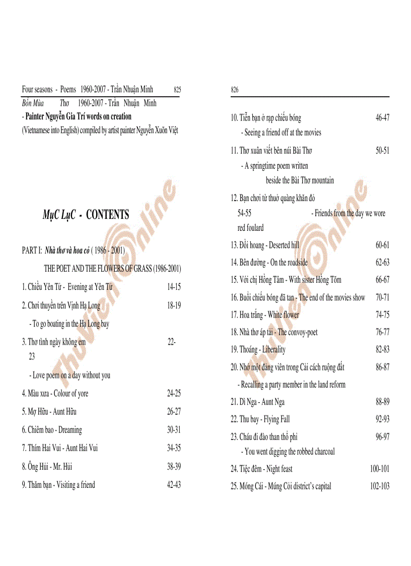 image for page Tập thơ Bốn mùa