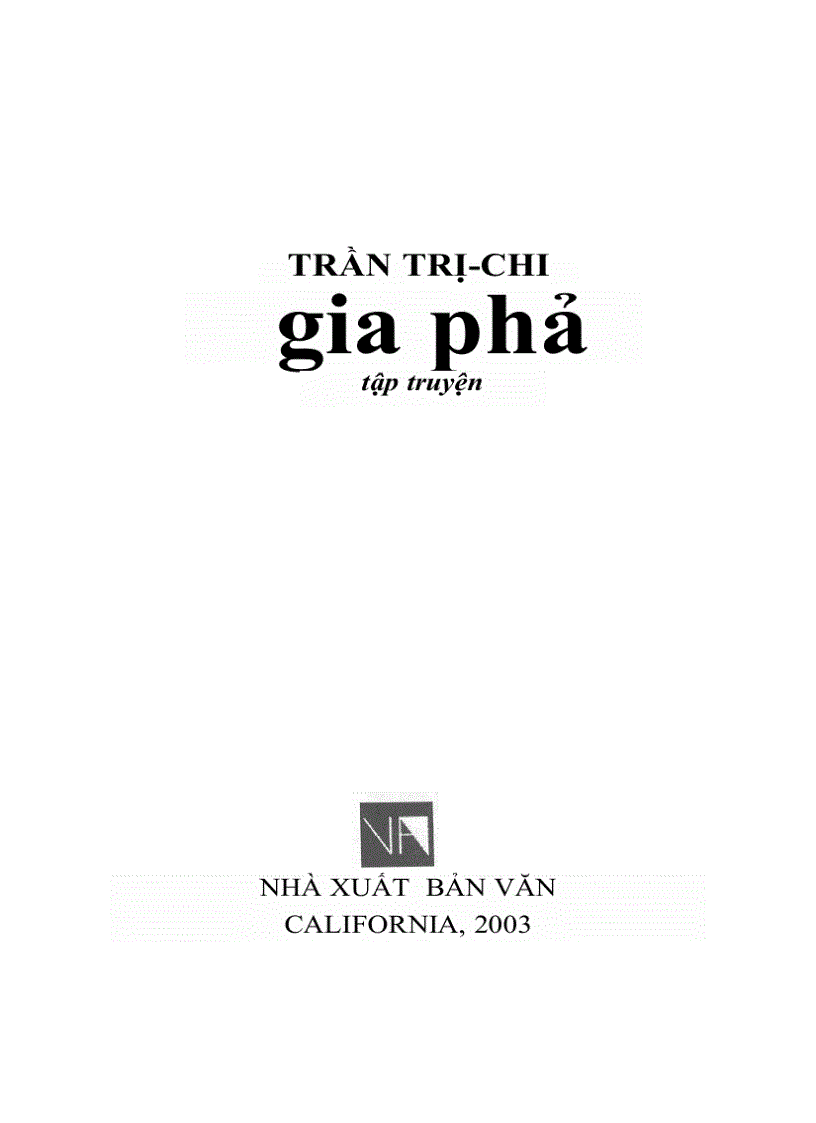 image for page Tập truyện Gia phả