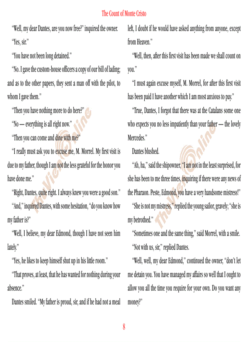 image for page The count of Monte Cristo Bá tước Monte Cristo Phần 1