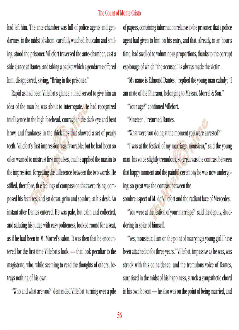 image for page The count of Monte Cristo Bá tước Monte Cristo Phần 1