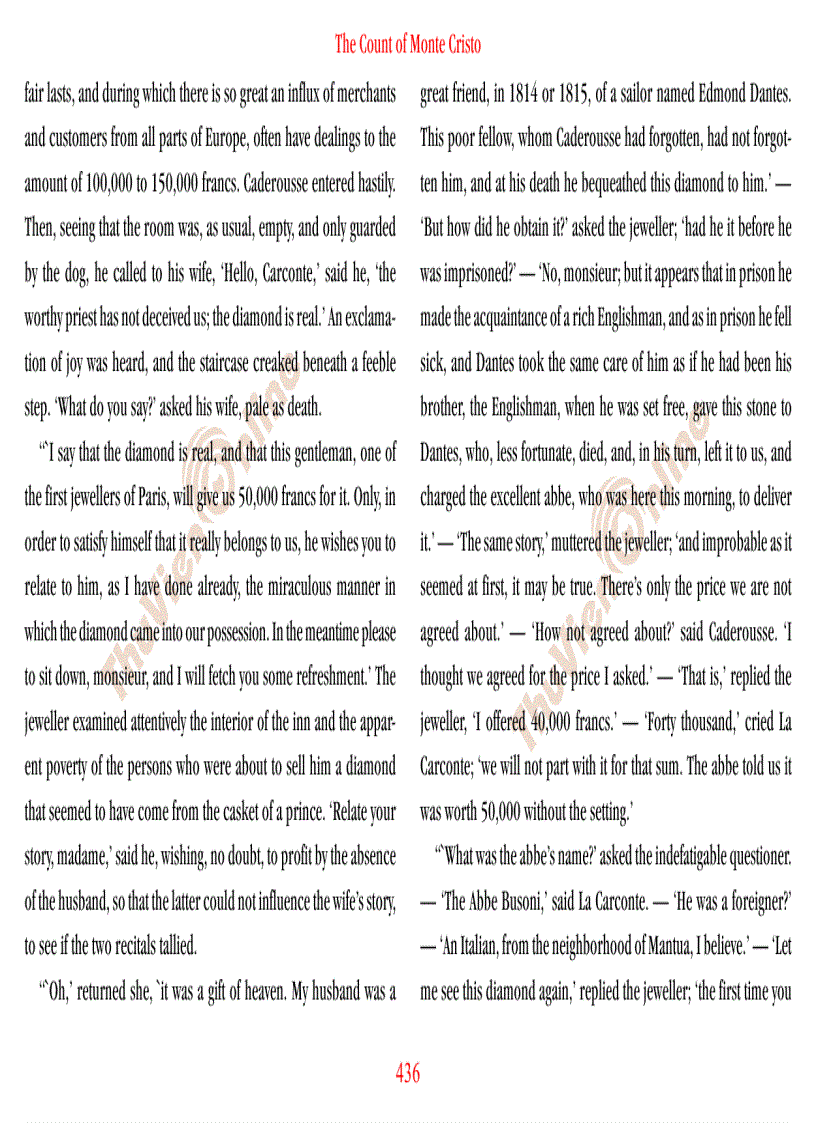 image for page The count of Monte Cristo Bá tước Monte Cristo Phần 1