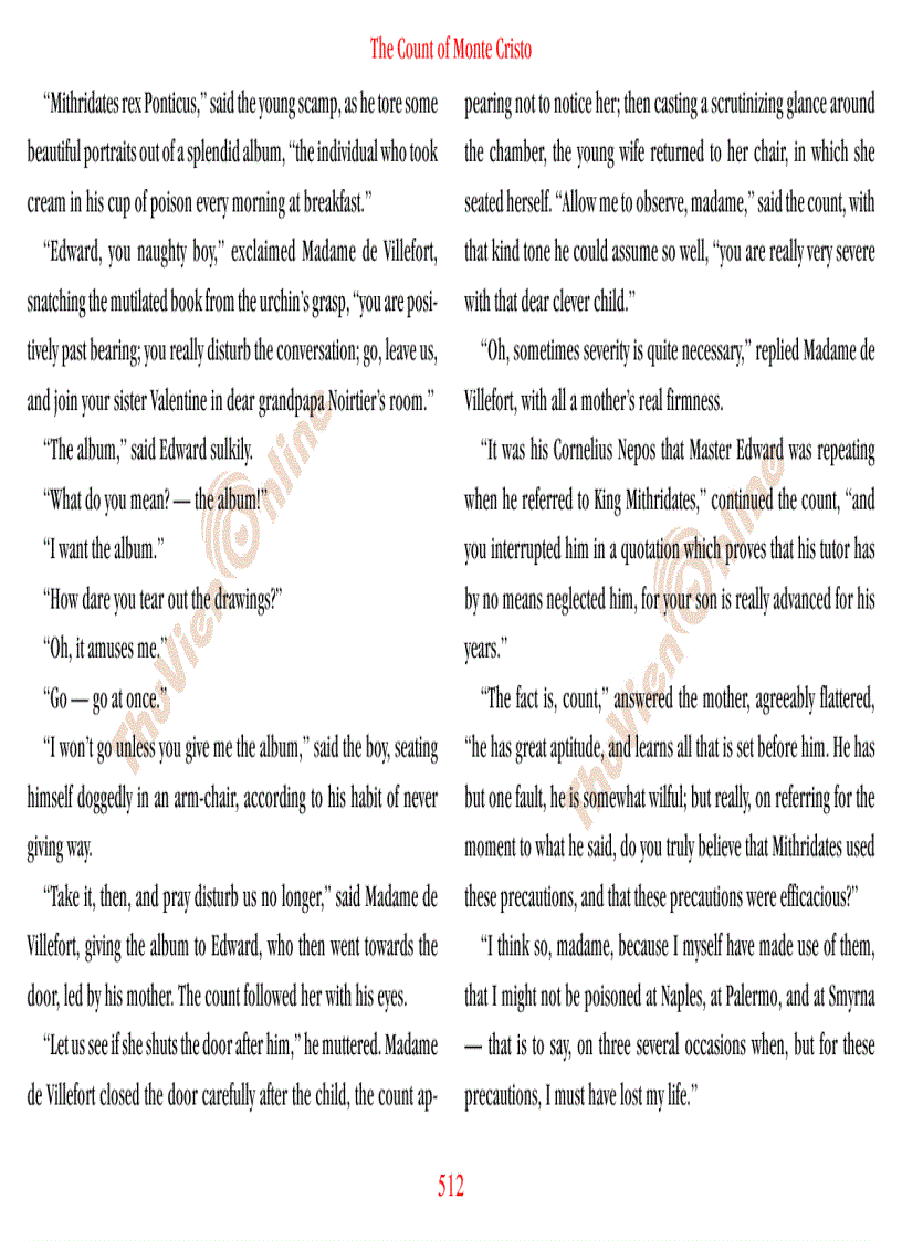 image for page The count of Monte Cristo Bá tước Monte Cristo Phần 1