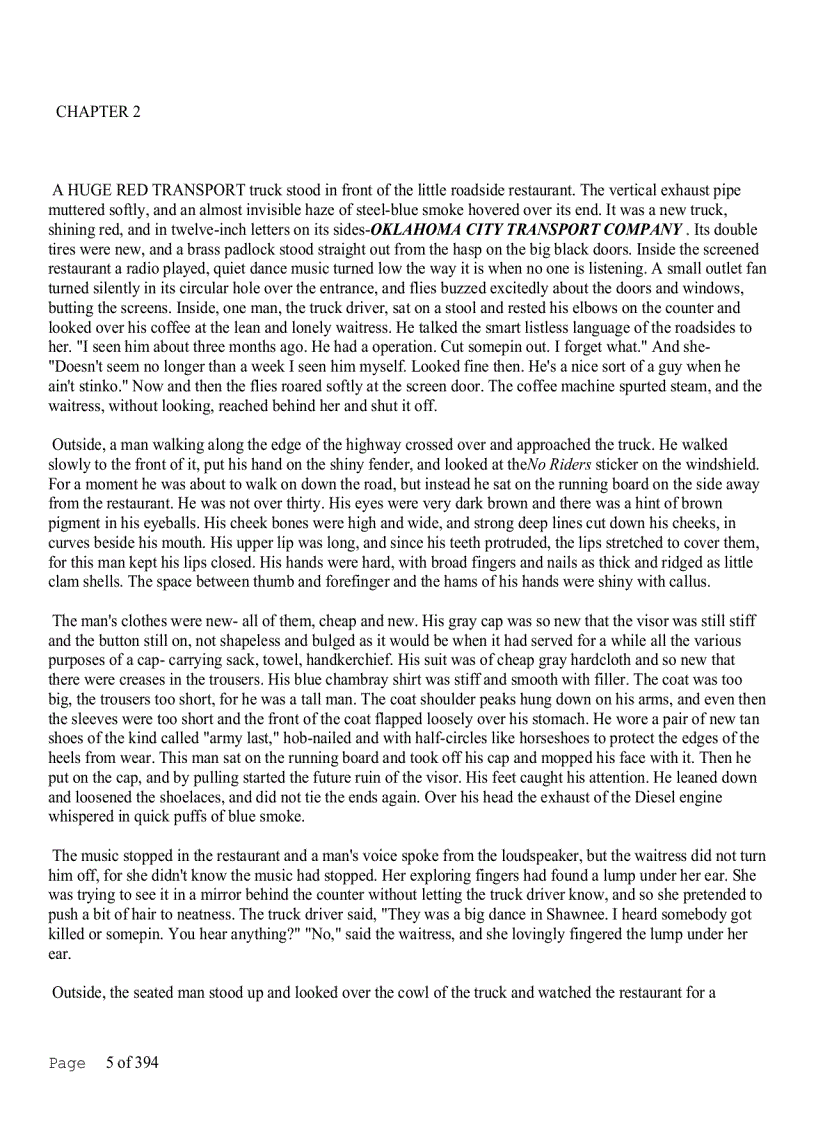 image for page The Grapes of Wrath