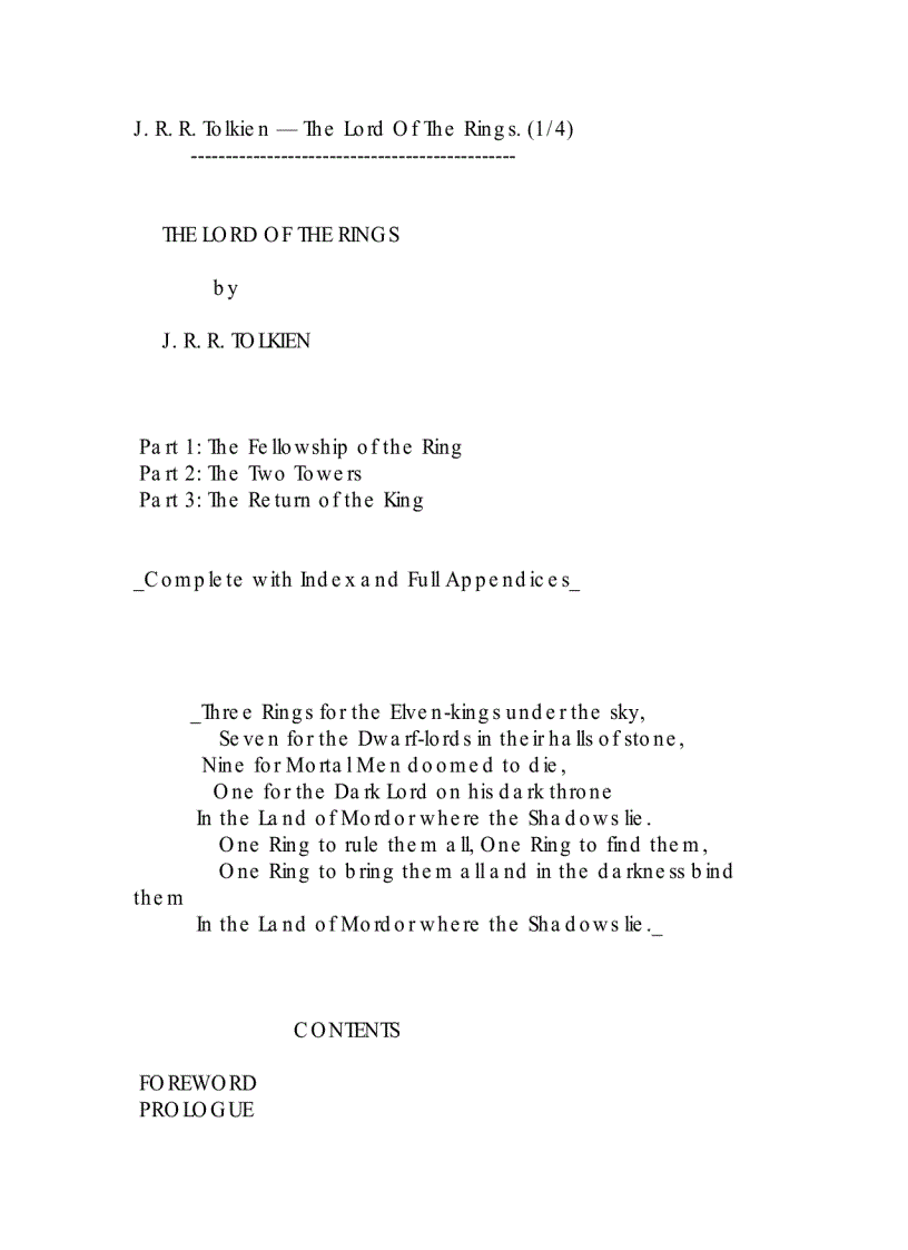 image for page The Lord of the Rings Fellowship of the Ring Vol 1