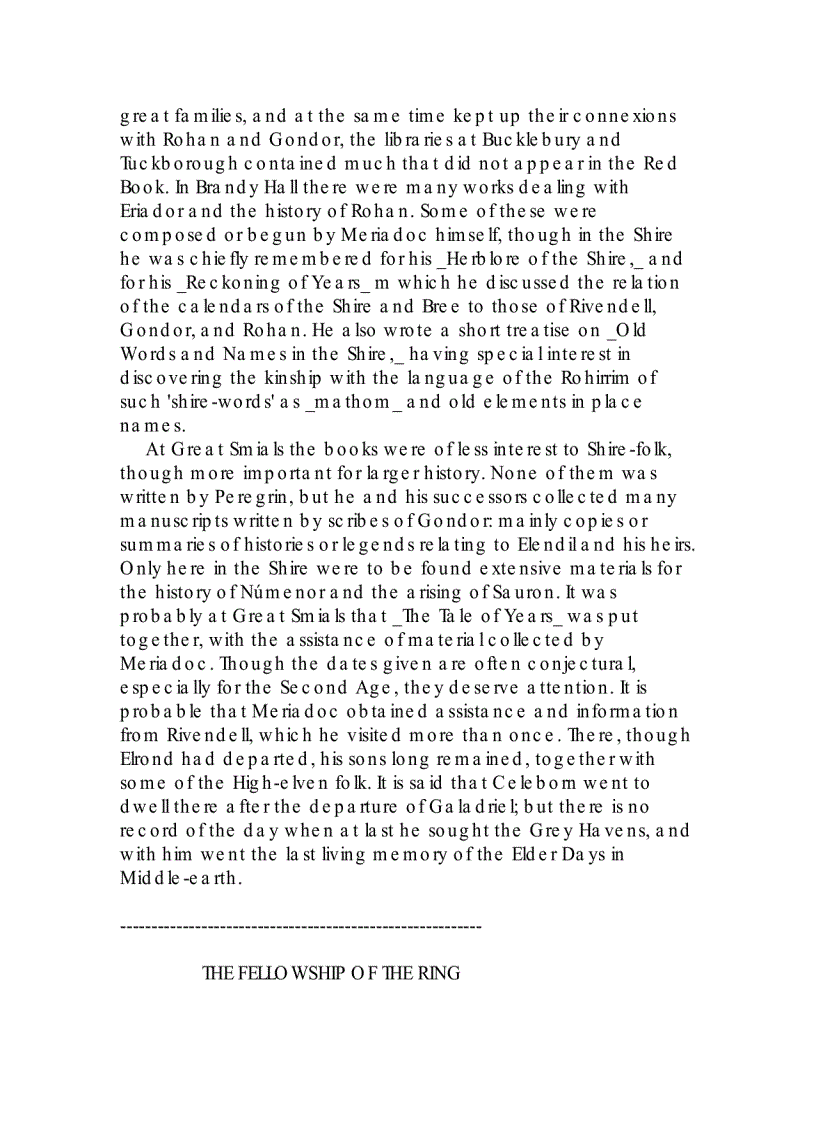 image for page The Lord of the Rings Fellowship of the Ring Vol 1