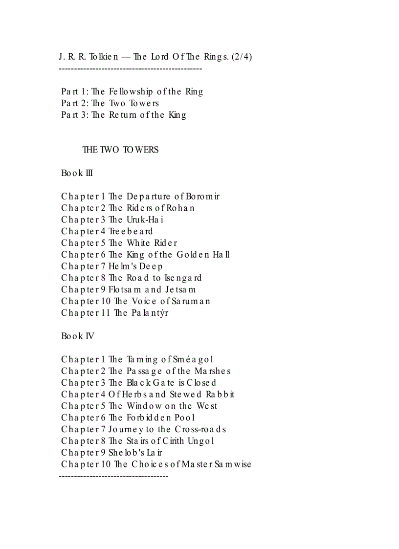 image for page The Lord of the Rings Two Towers Vol 2