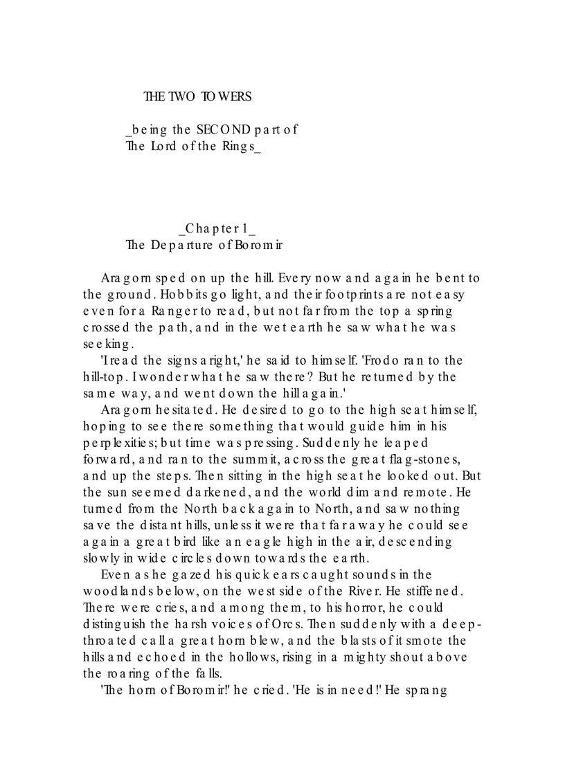 image for page The Lord of the Rings Two Towers Vol 2