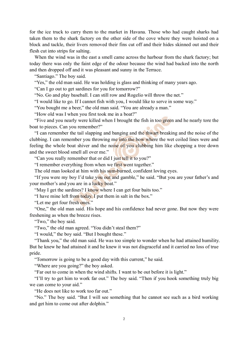 image for page The Old Man and the Sea Ông già và biển cả