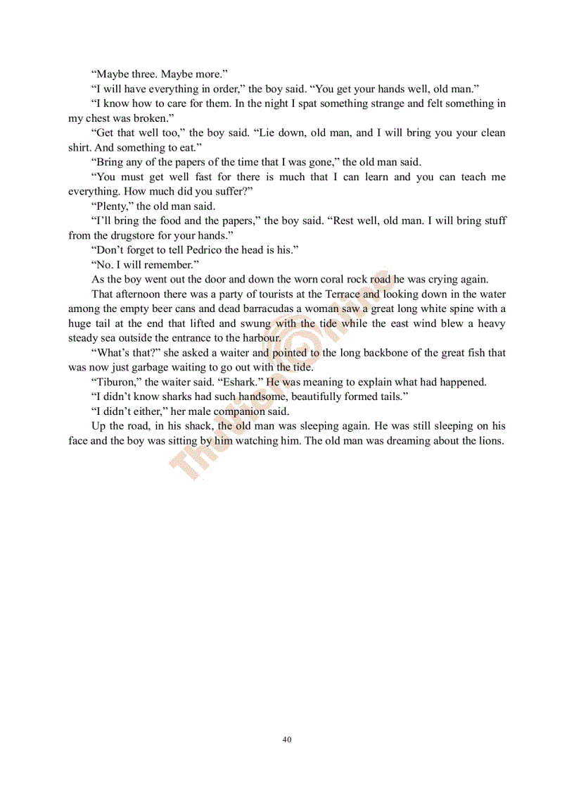 image for page The Old Man and the Sea Ông già và biển cả