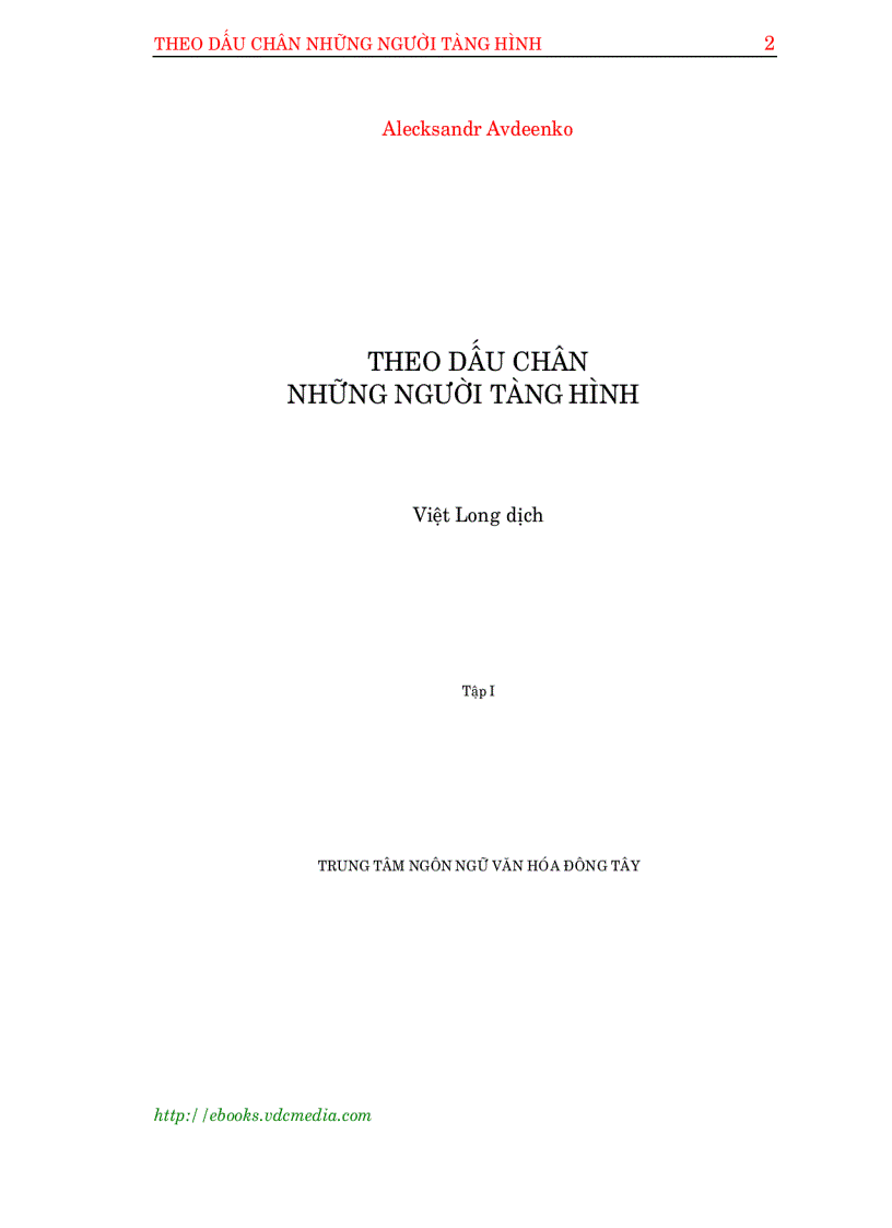 image for page Theo Dấu Chân Những Người Tàng Hình Quyển 1