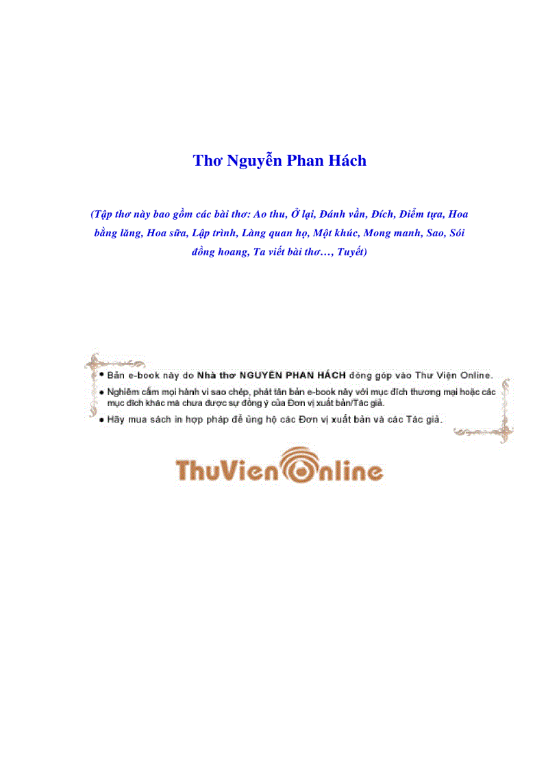 image for page Thơ Nguyễn Phan Hách