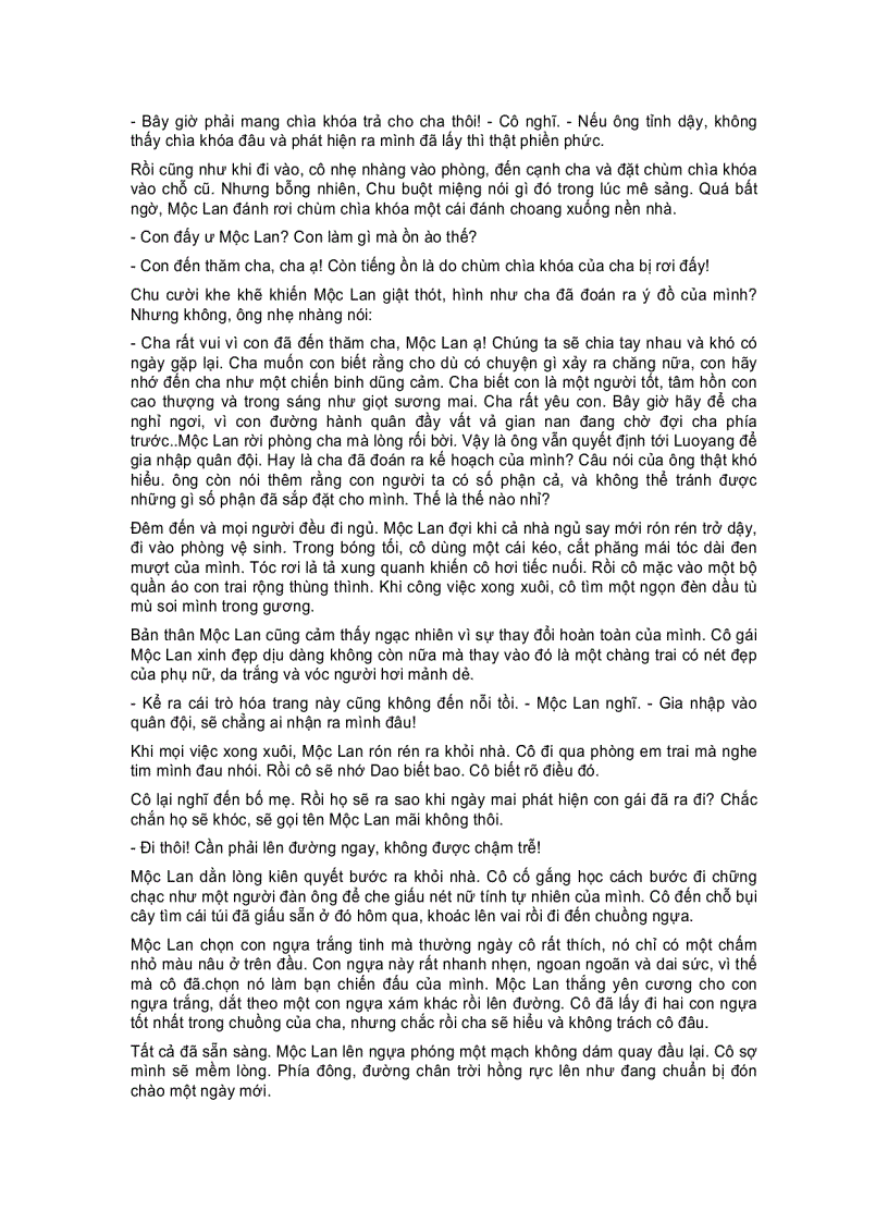 image for page Truyền Thuyết Về Mộc Lan