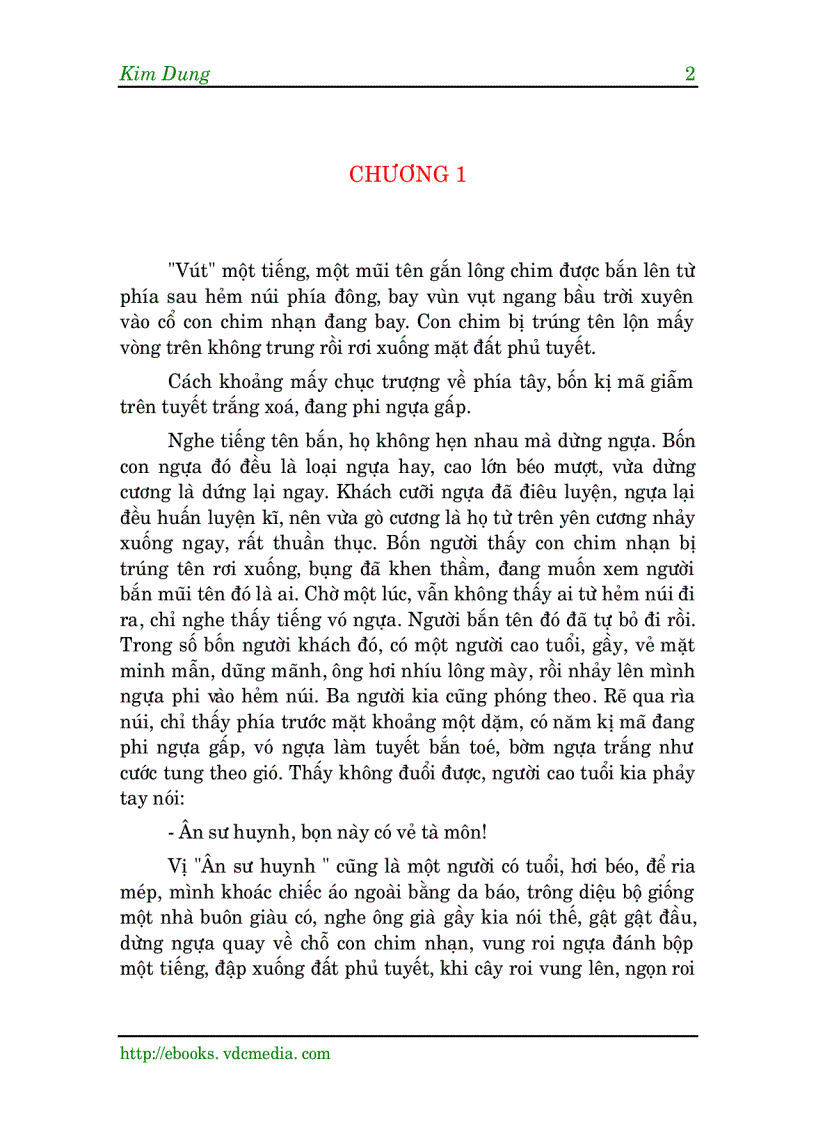 image for page Tuyết Sơn Phi Hồ Quyển 1