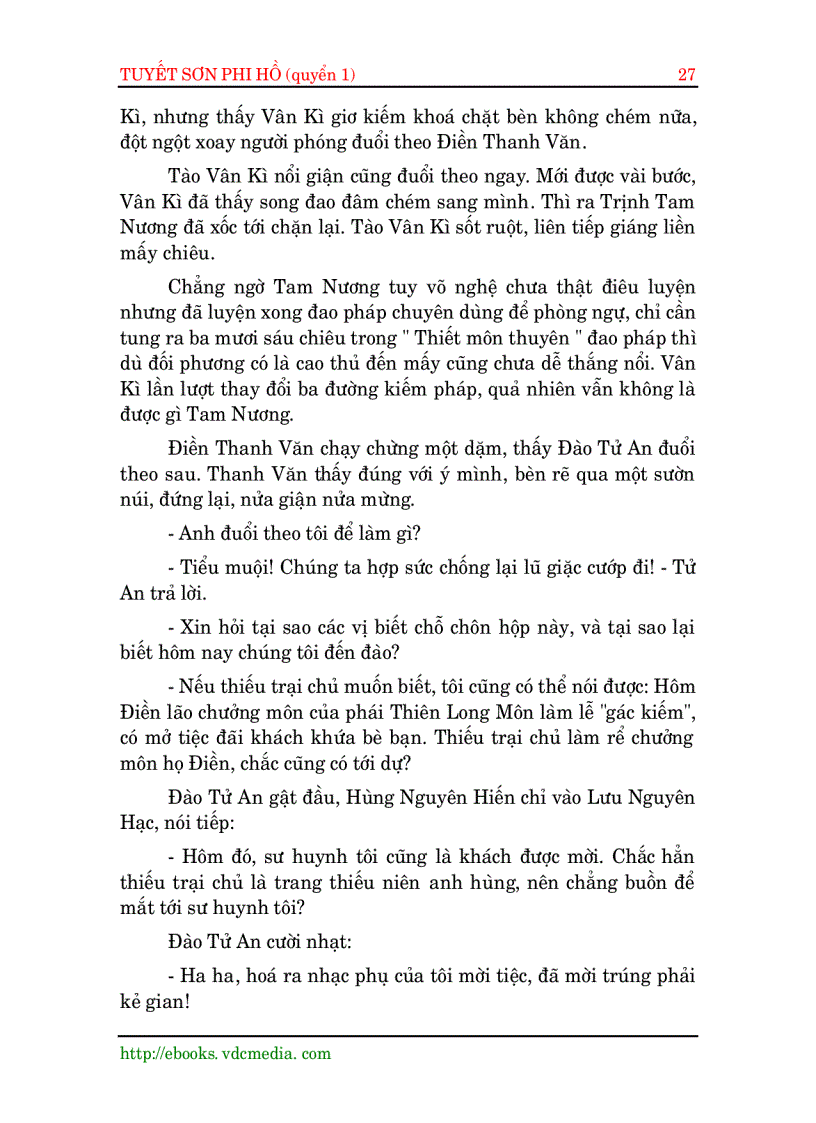 image for page Tuyết Sơn Phi Hồ Quyển 1