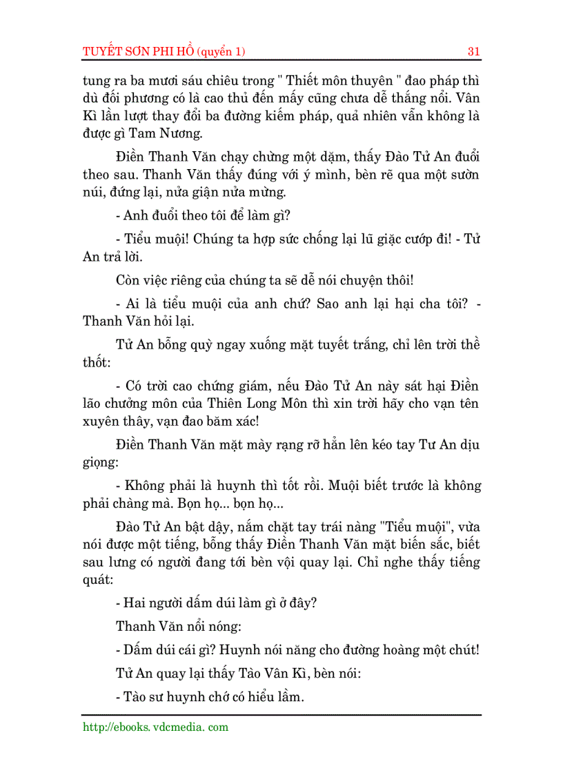 image for page Tuyết Sơn Phi Hồ Quyển 1