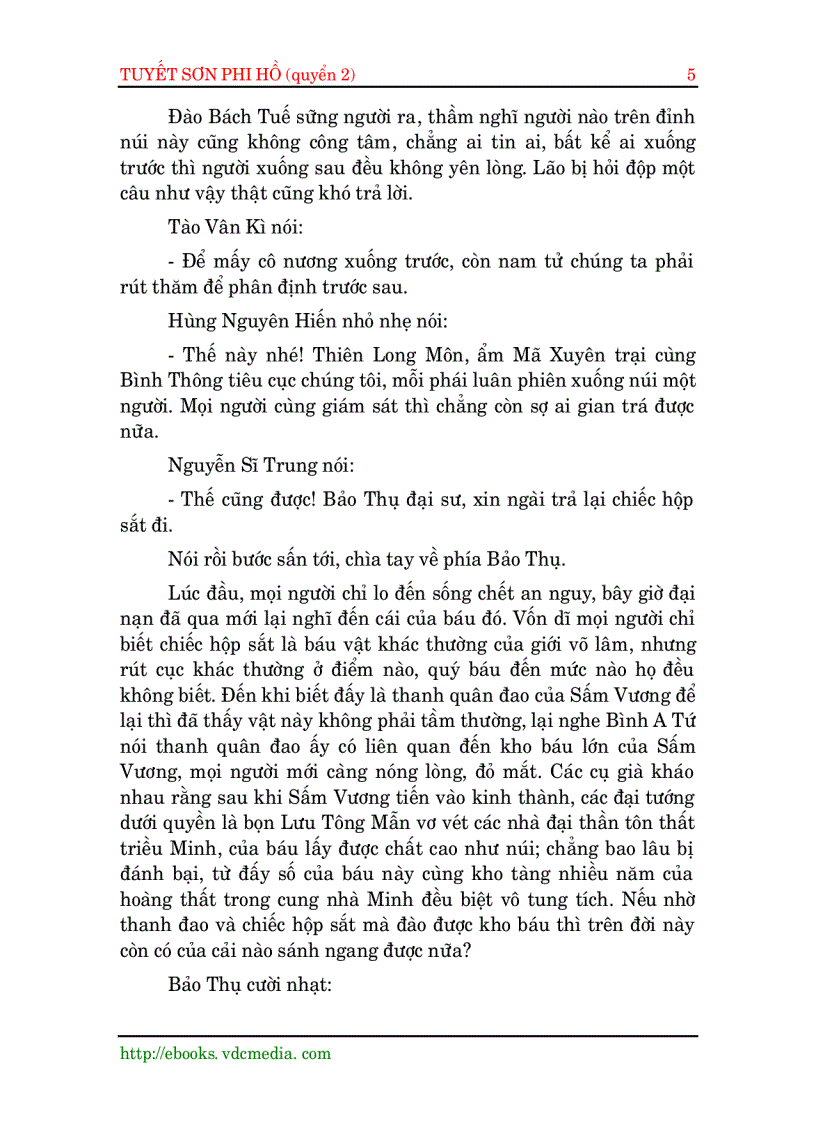 image for page Tuyết Sơn Phi Hồ Quyển 2