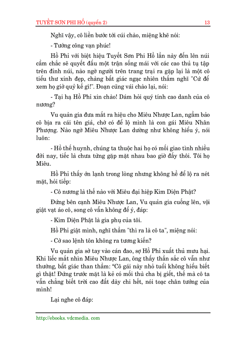 image for page Tuyết Sơn Phi Hồ Quyển 2