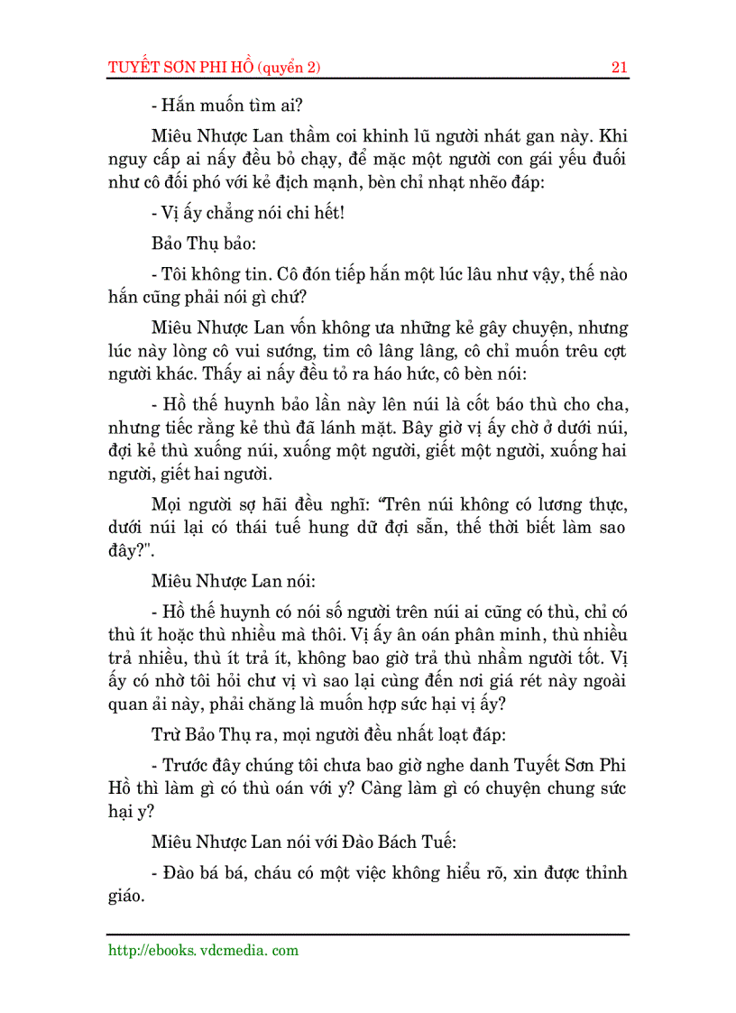 image for page Tuyết Sơn Phi Hồ Quyển 2