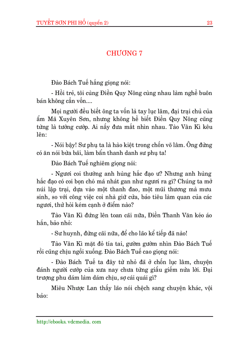 image for page Tuyết Sơn Phi Hồ Quyển 2