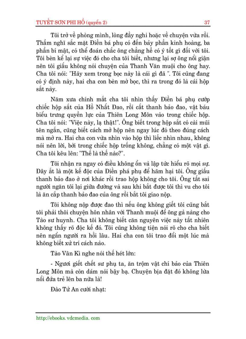 image for page Tuyết Sơn Phi Hồ Quyển 2