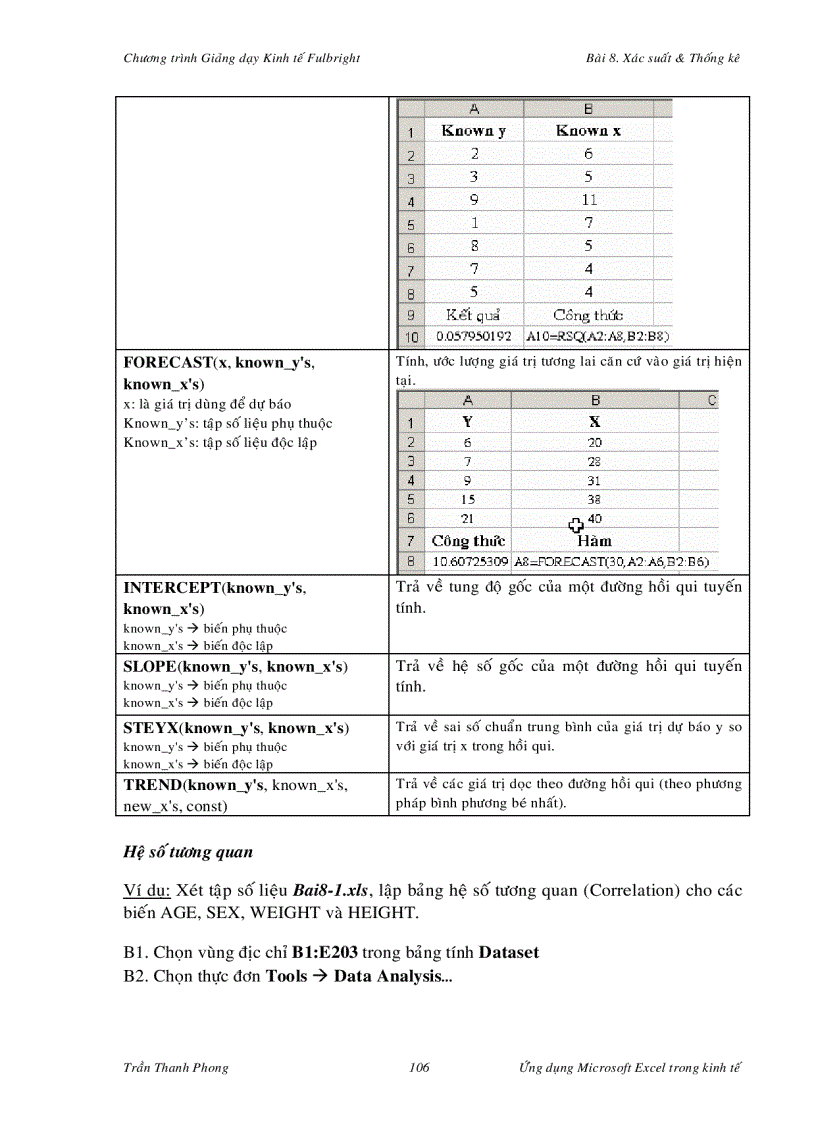 image for page Excel ứng dụng trong kinh tế 2