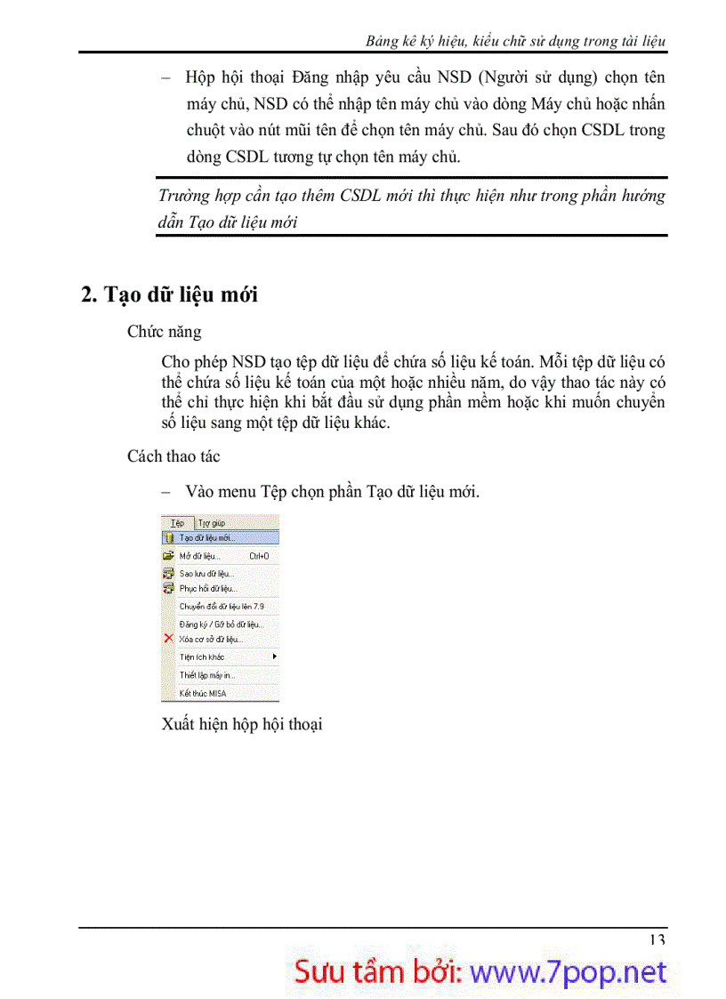 image for page Hướng dẫn sử dụng Phần mềm kế toán MISA SME 7 9
