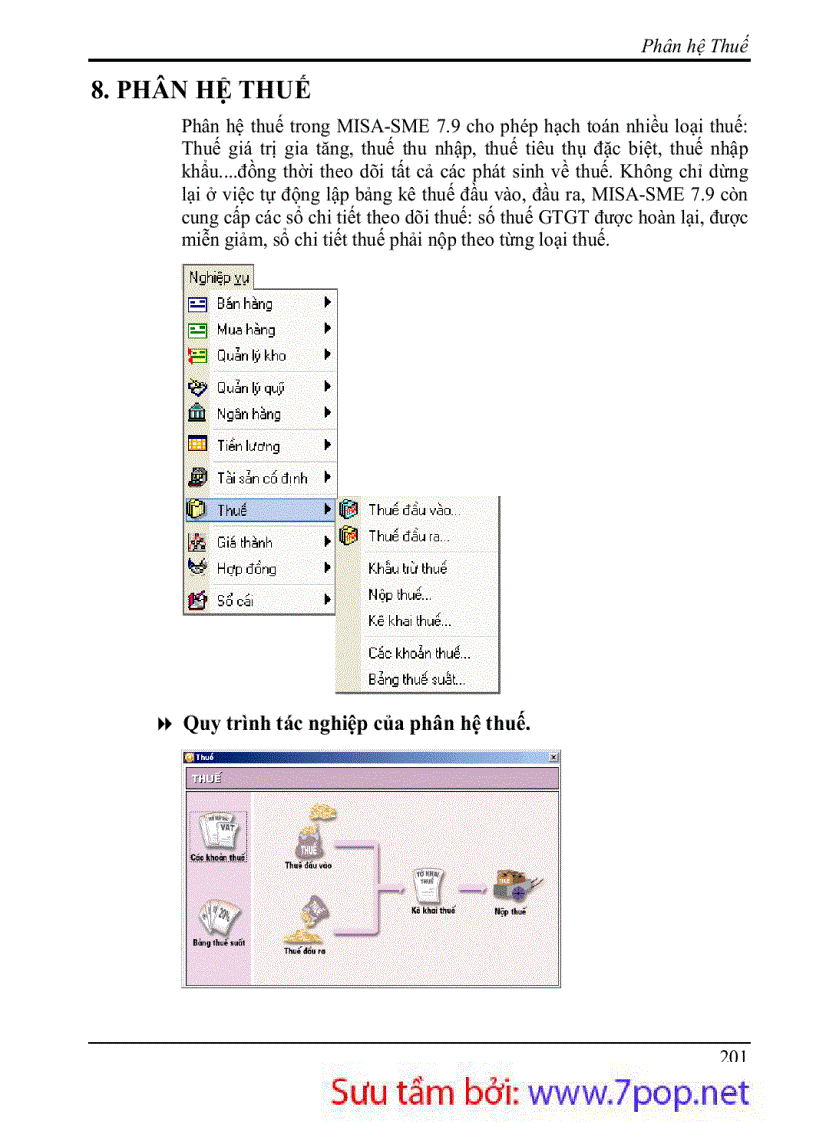 image for page Hướng dẫn sử dụng Phần mềm kế toán MISA SME 7 9