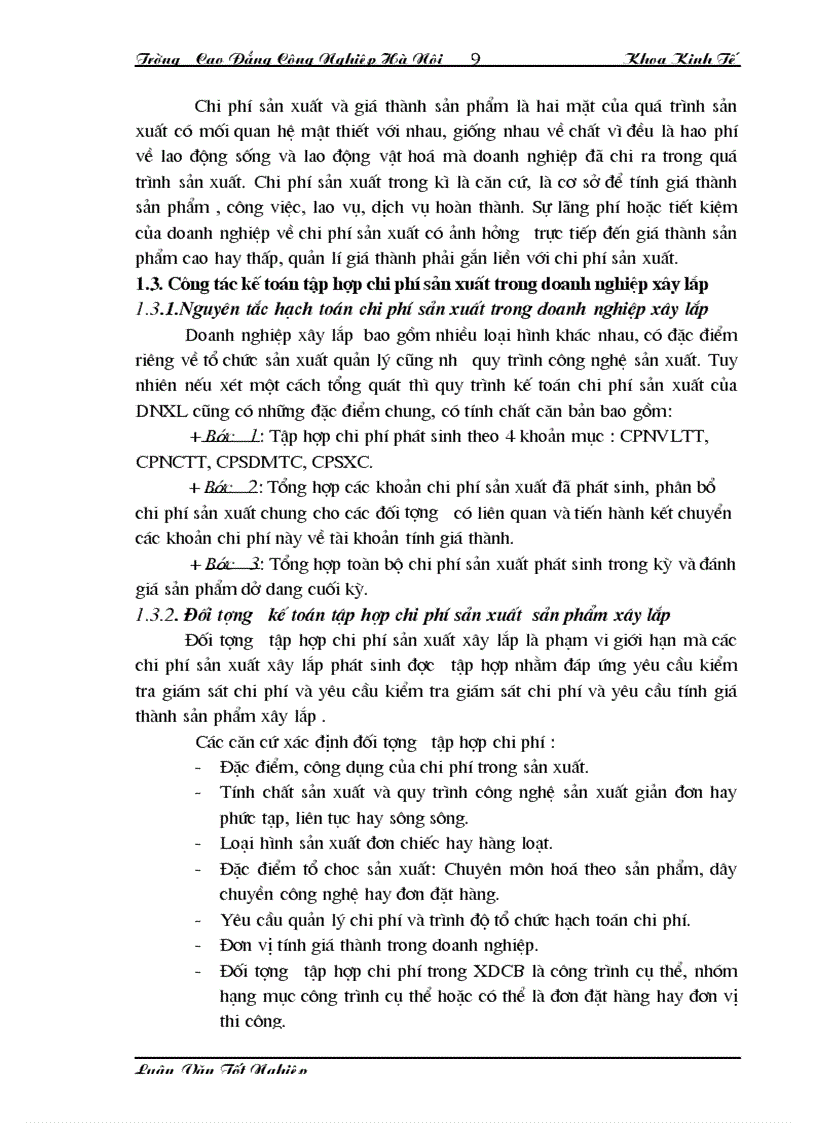 image for page Kế toán chi phí sản xuất và giá thành sản phẩm 1