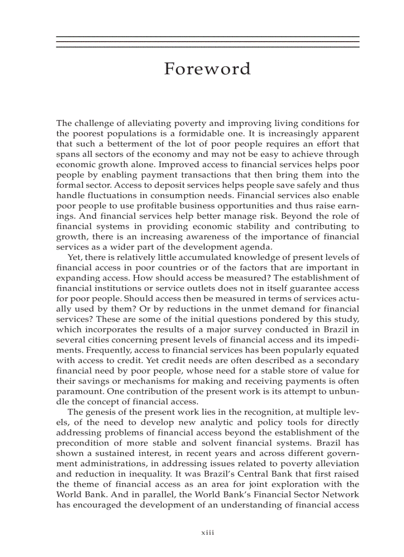 image for page Access to Financial Services in Brazil