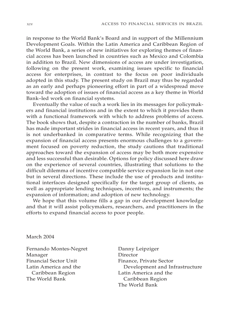 image for page Access to Financial Services in Brazil