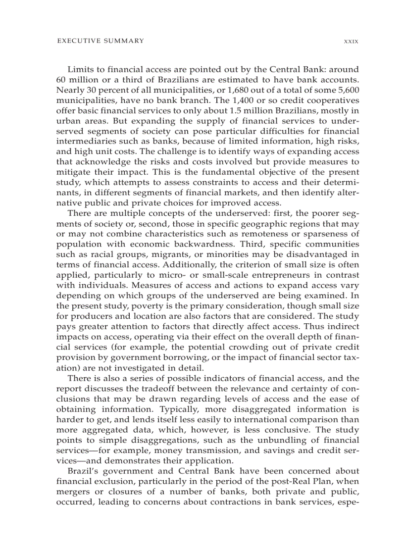 image for page Access to Financial Services in Brazil