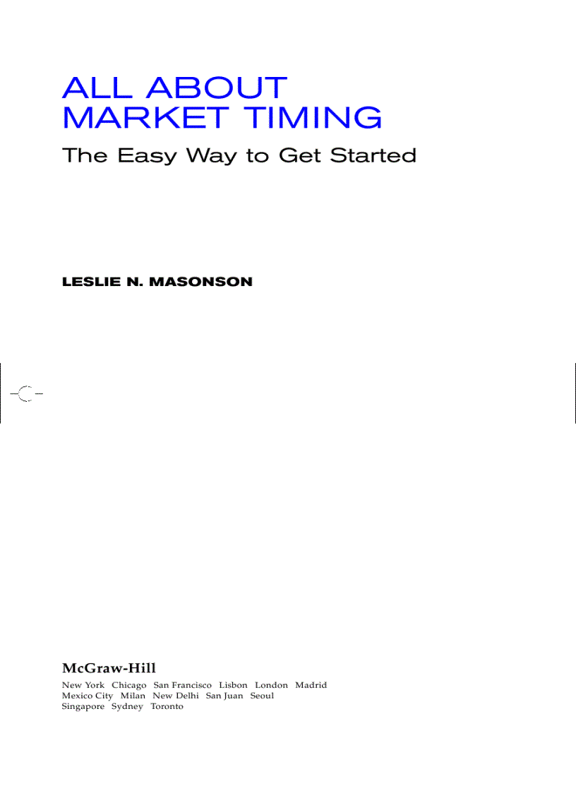 image for page All About Market Timing The Easy Way to Get Started