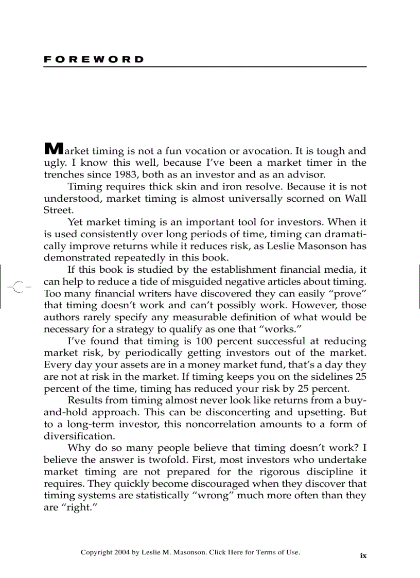 image for page All About Market Timing The Easy Way to Get Started