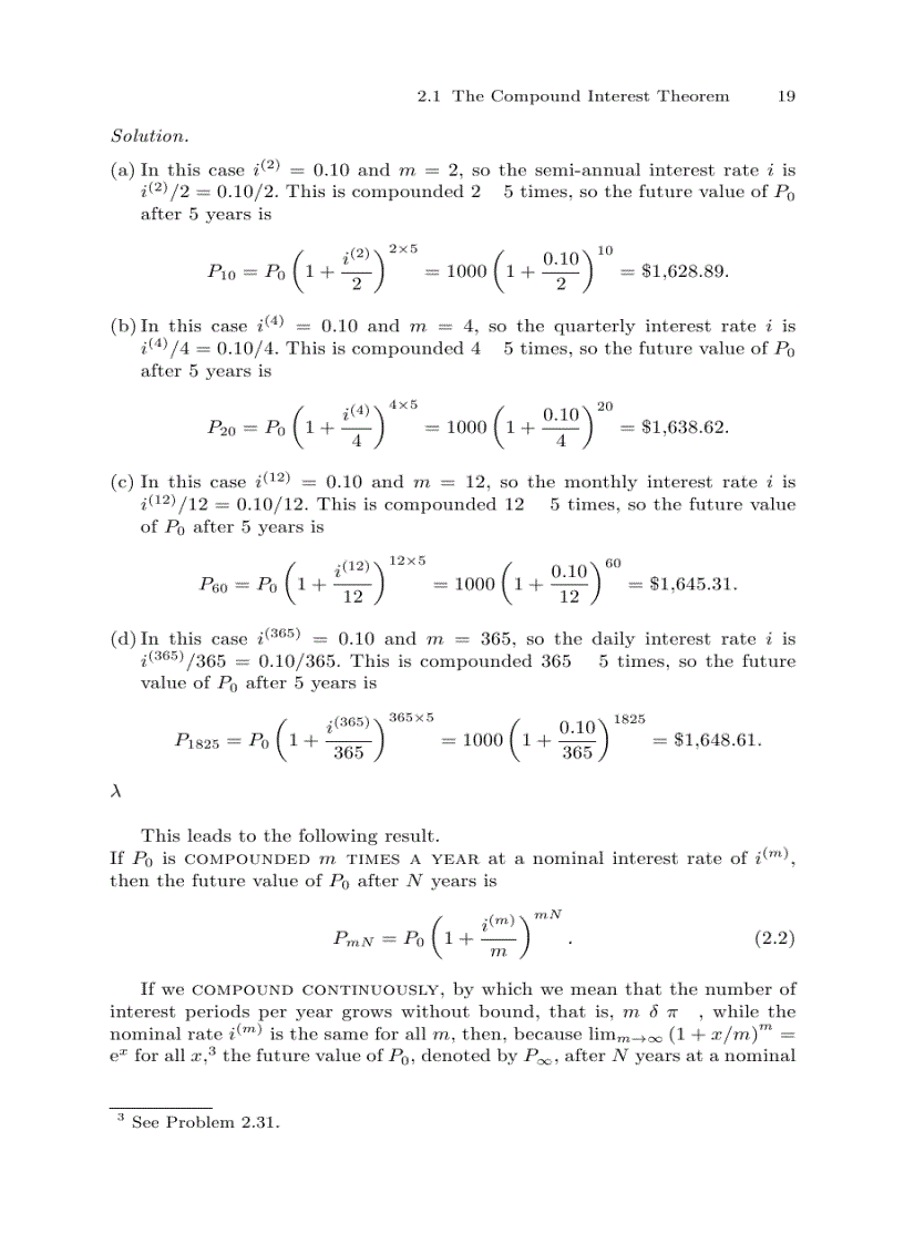 image for page An Introduction to the Mathematics of Money Saving and Investing