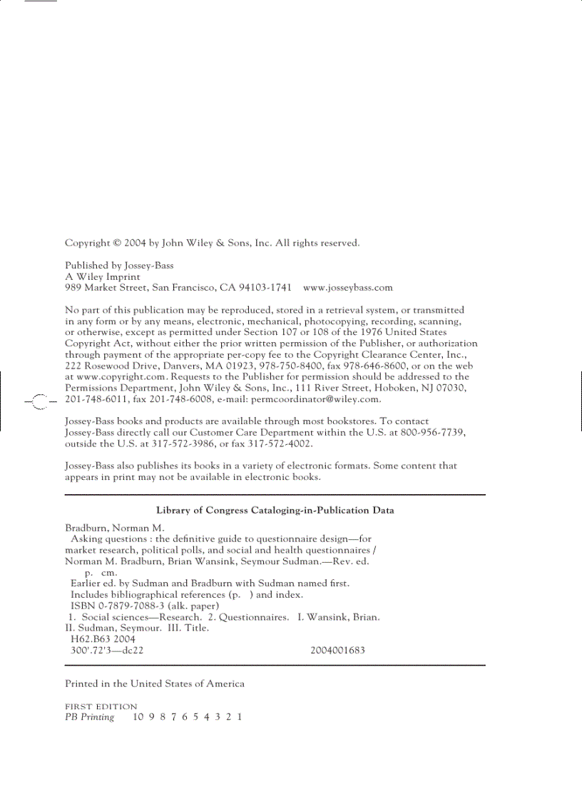 image for page Asking Questions The Definitive Guide to Questionnaire Design For Market Research Political Polls and Social and Health Questionnaires