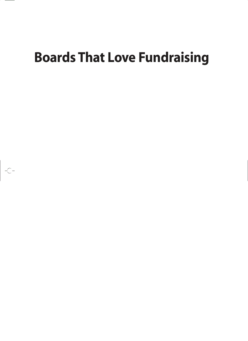 Boards That Love Fundraising A How to Guide for Your Board