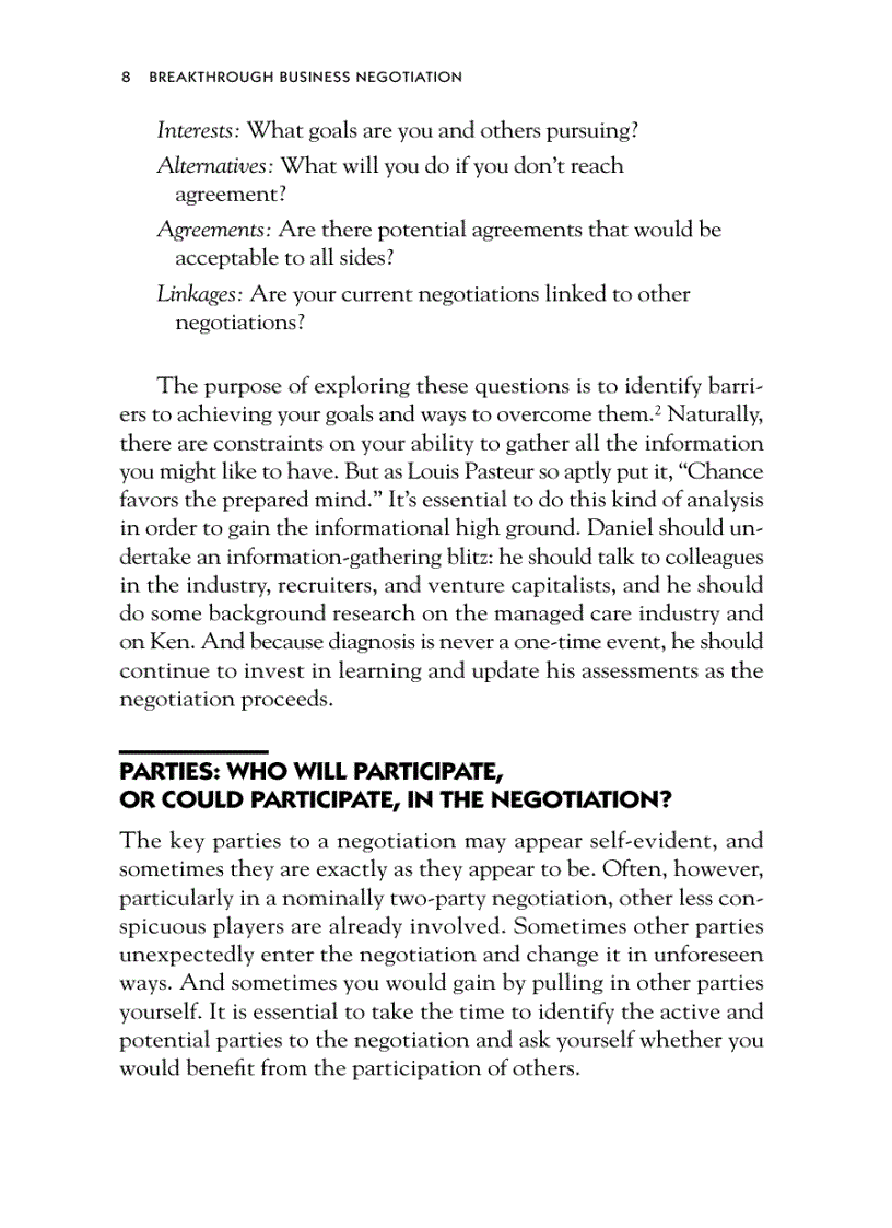 image for page Breakthrough Business Negotiation A Toolbox for Managers