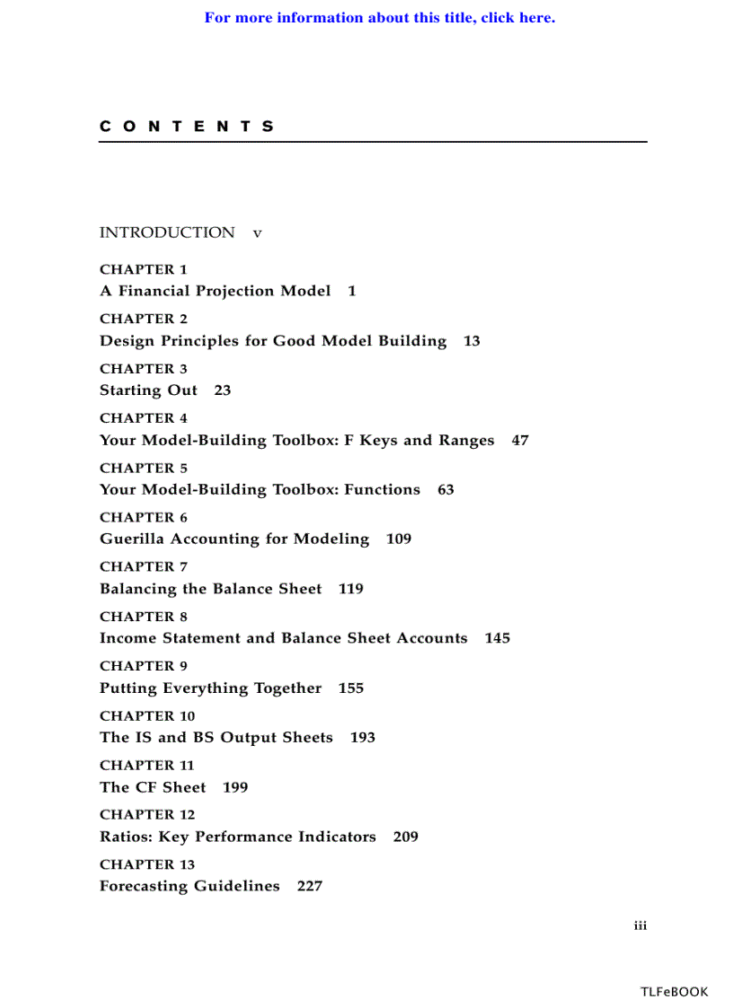 image for page Building Financial Models