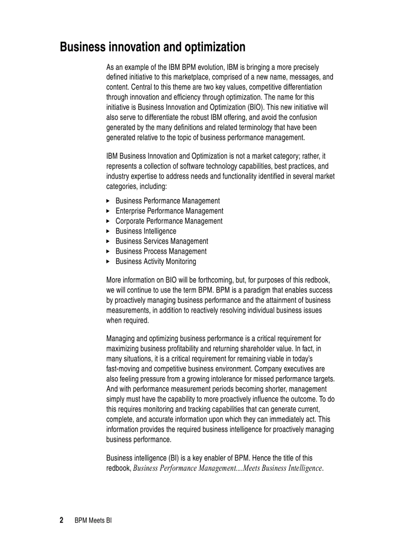 image for page Business Performance Management Meets Business Intelligence