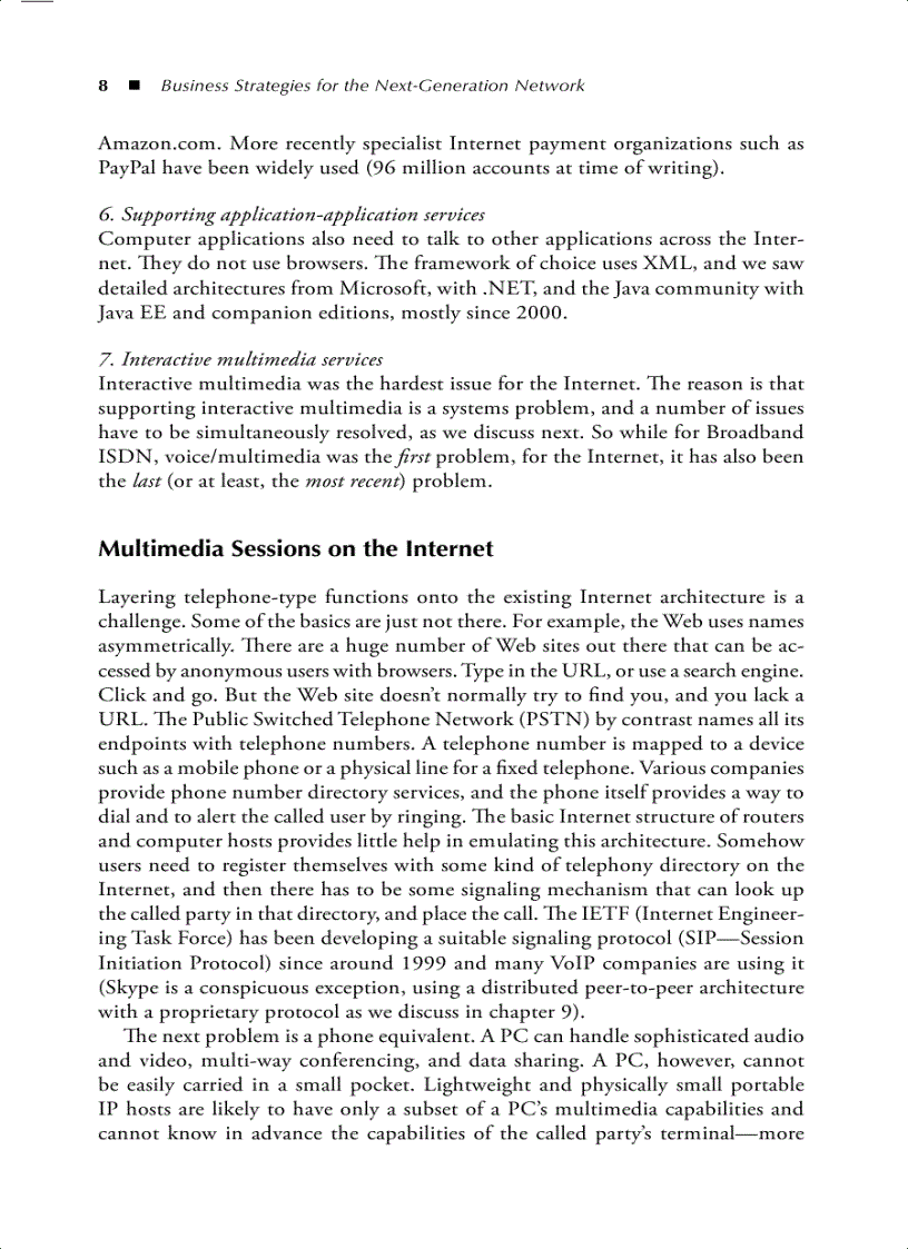 image for page Business Strategies for the Next Generation Network