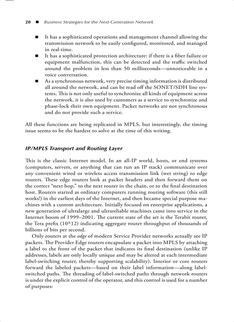 image for page Business Strategies for the Next Generation Network