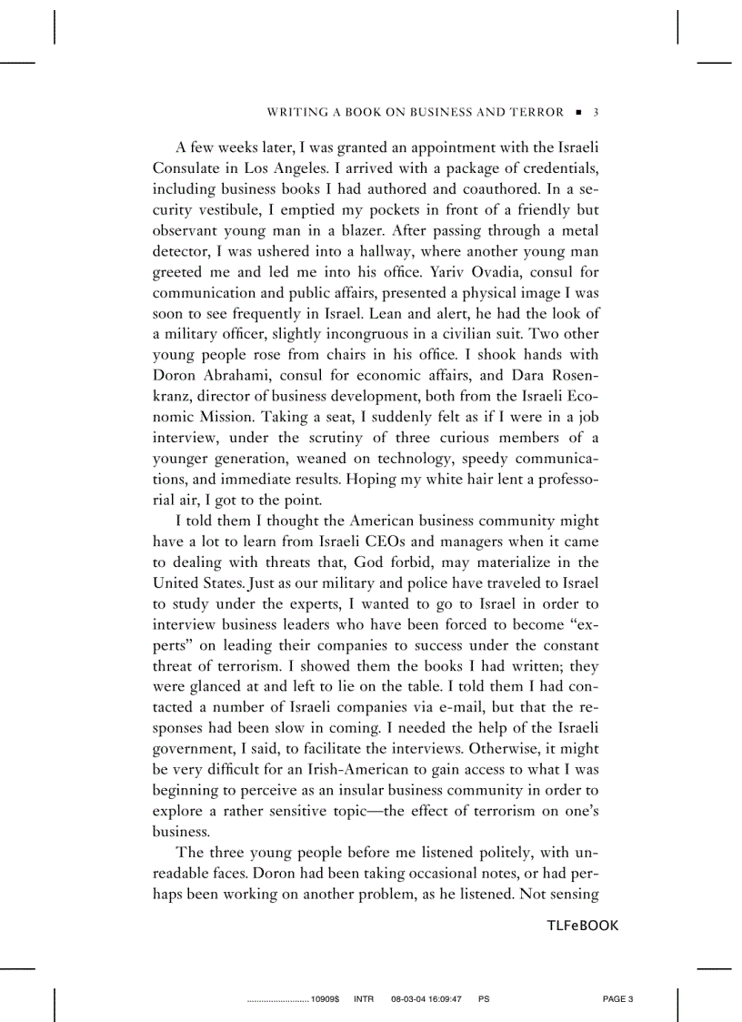 image for page Business Under Fire How Israeli Companies Are Succeeding in the Face of Terror and What We Can Learn from Them