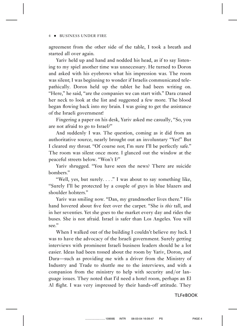 image for page Business Under Fire How Israeli Companies Are Succeeding in the Face of Terror and What We Can Learn from Them