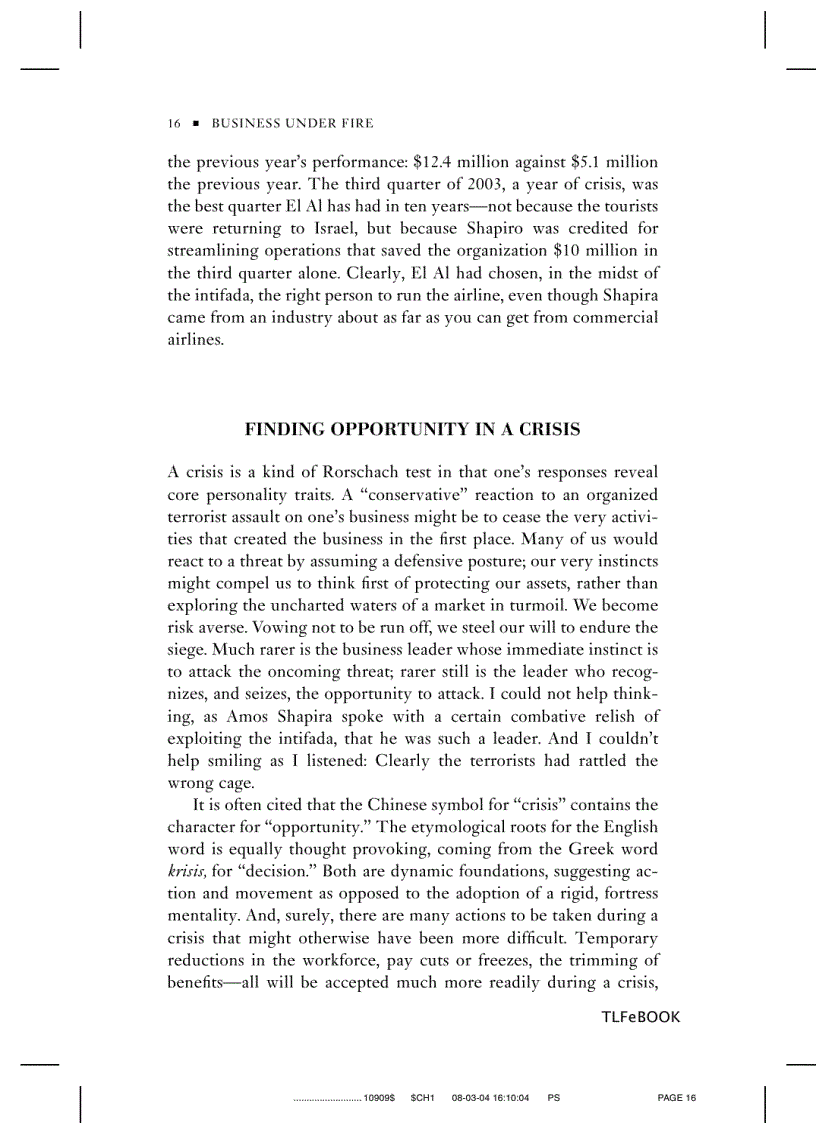 image for page Business Under Fire How Israeli Companies Are Succeeding in the Face of Terror and What We Can Learn from Them