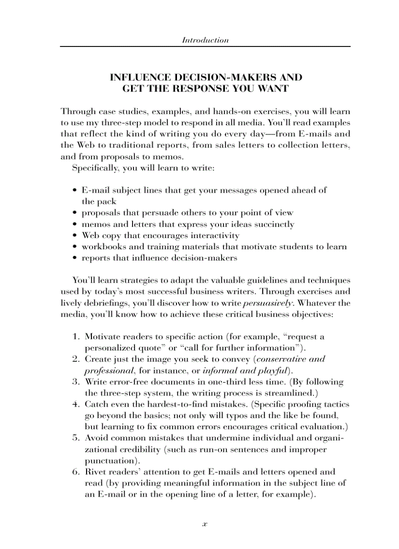 image for page Business Writing for Results How to Create a Sense of Urgency and Increase Response to All of Your Business Communications