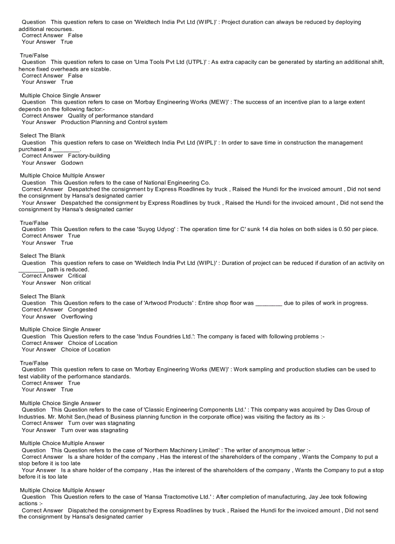 image for page Cases of Operations Management All