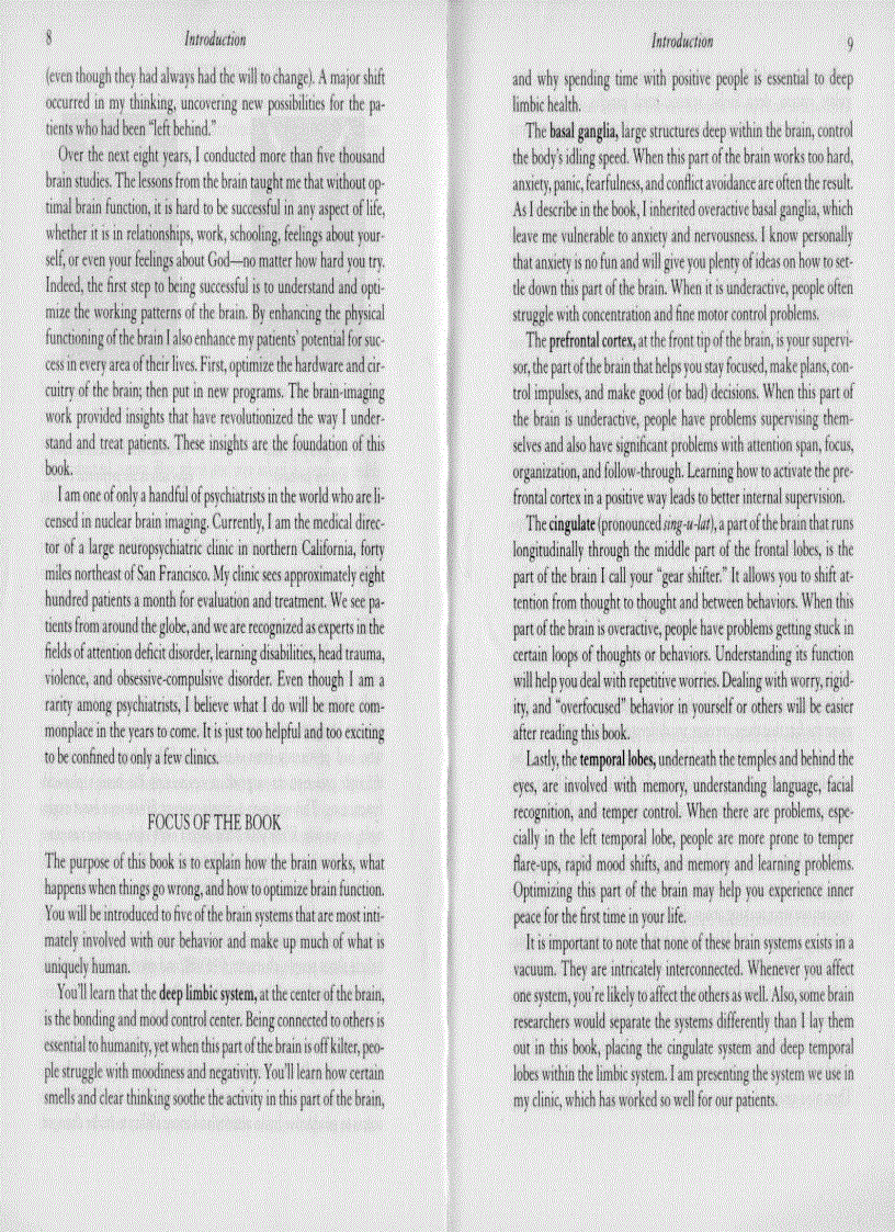 image for page Change Your Brain Change Your Life