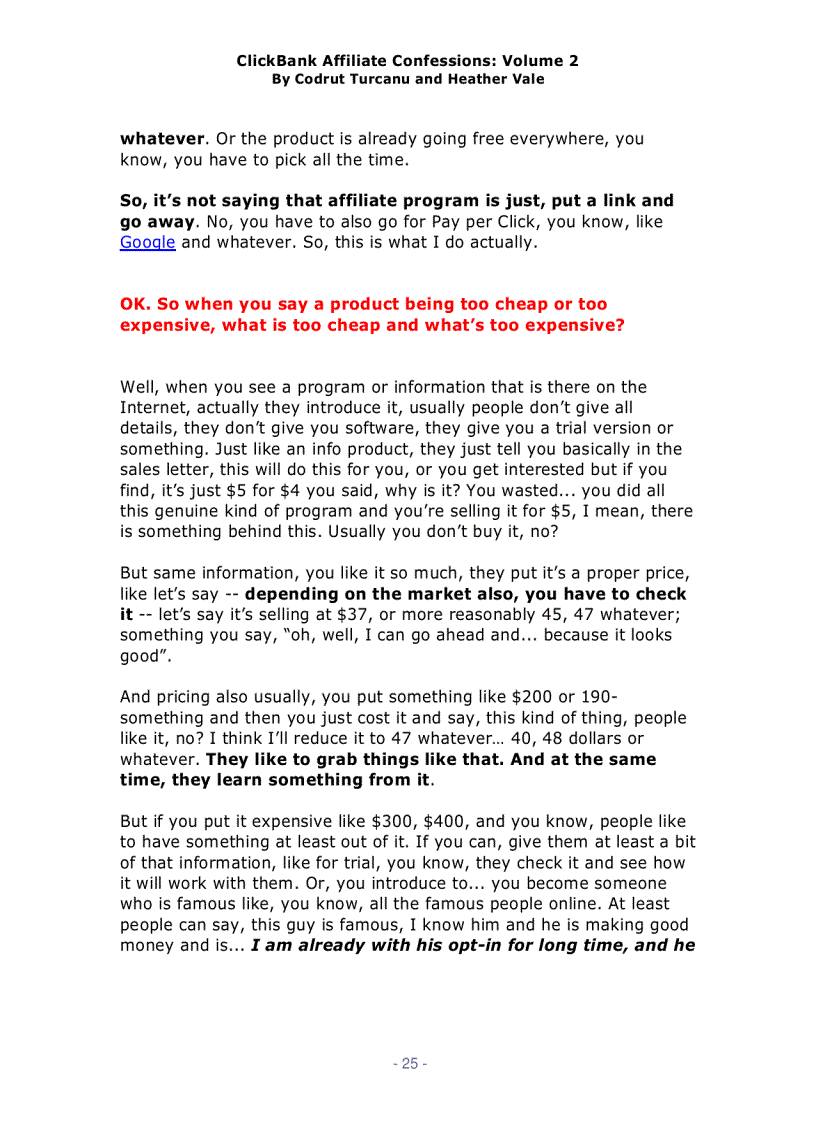 image for page ClickBank Affiliate Confessions Vol 2