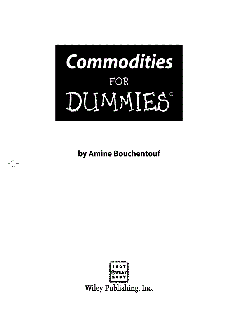 Commodities for Dummies